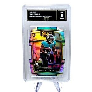 Travis Etienne JR. #54 MINT 9 Select Concourse DieCut Prizm Rookie Panthers 2021